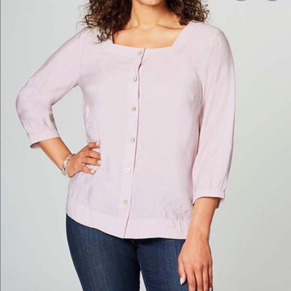 J. Jill Soft Square Neck Top
